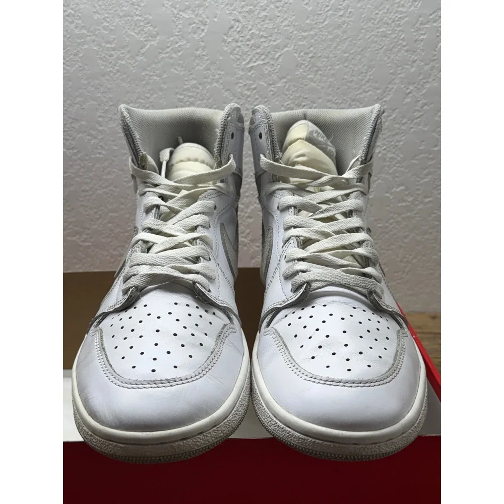 Air Jordan 1 High 85 Neutral Grey White BQ4422-100 Mens Size 10 High Top Sneaker